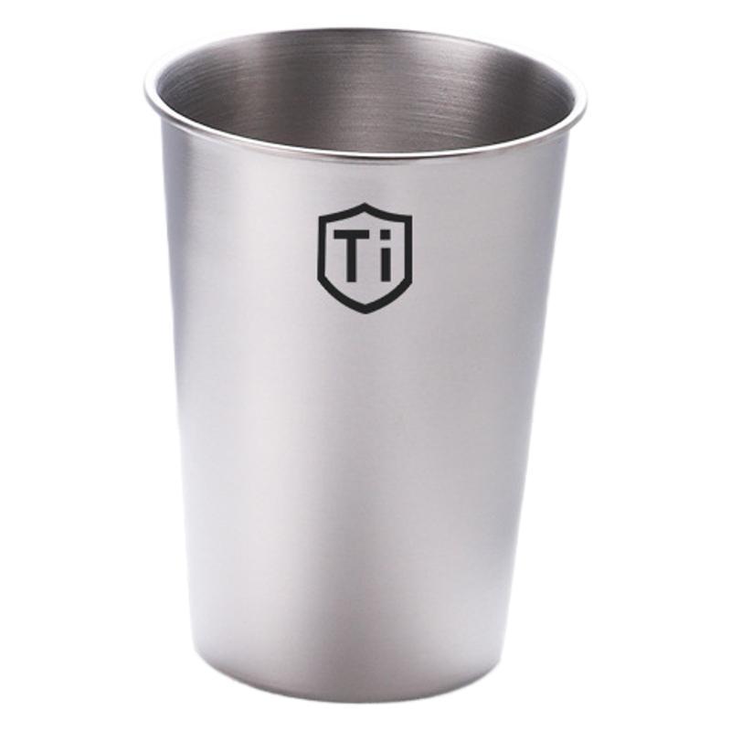 Taza de acero inoxidable, taza de lavado de titanio, taza de lavado de alta calidad, taza de cepillo de dientes de gran capacidad, pareja a prueba de caídas