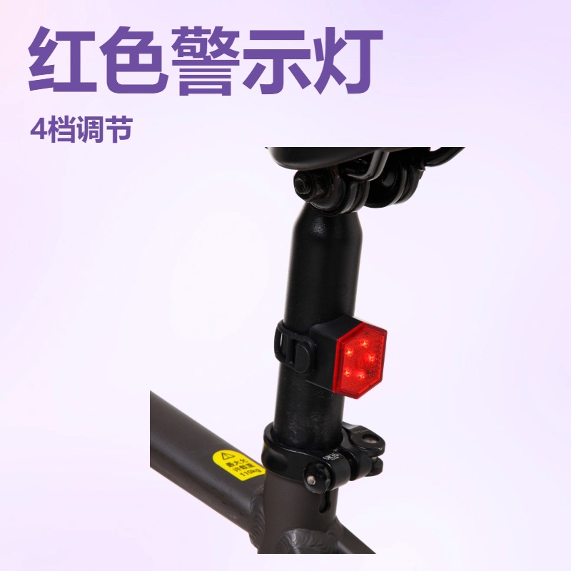 跨境自行车尾灯公路车山地车4档调节防水骑行灯单车夜骑LED警示灯