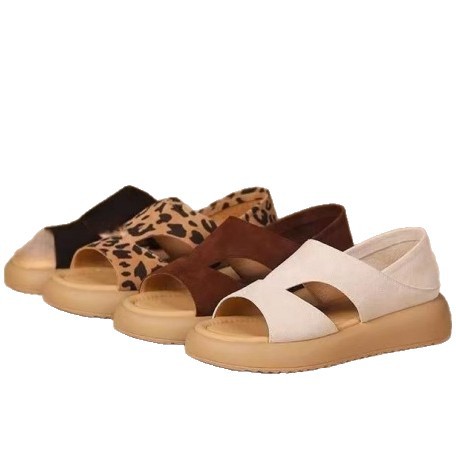 2026 nuevas sandalias de soleas gruesas para mujeres con sandalias transpirables de verano muffins y sandalias casuales