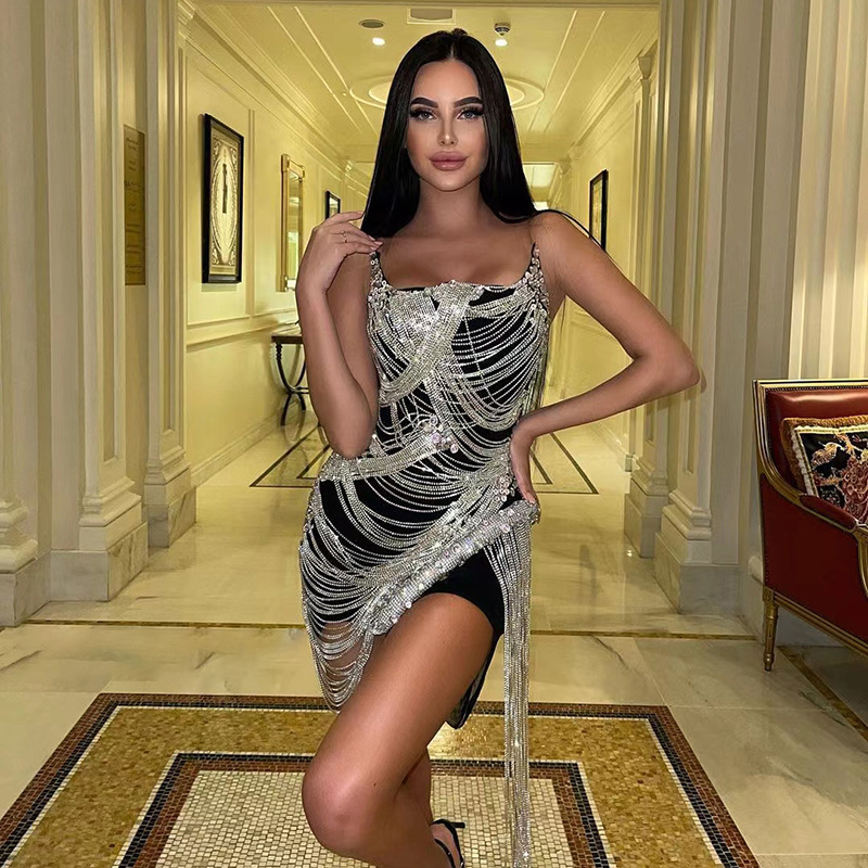 NOVANCE clothing design service Crystal tassel birthday photo shoot dress women's ball gown NOVANCE clothing design service Crystal tassel birthday photo shoot dress women's ball gown