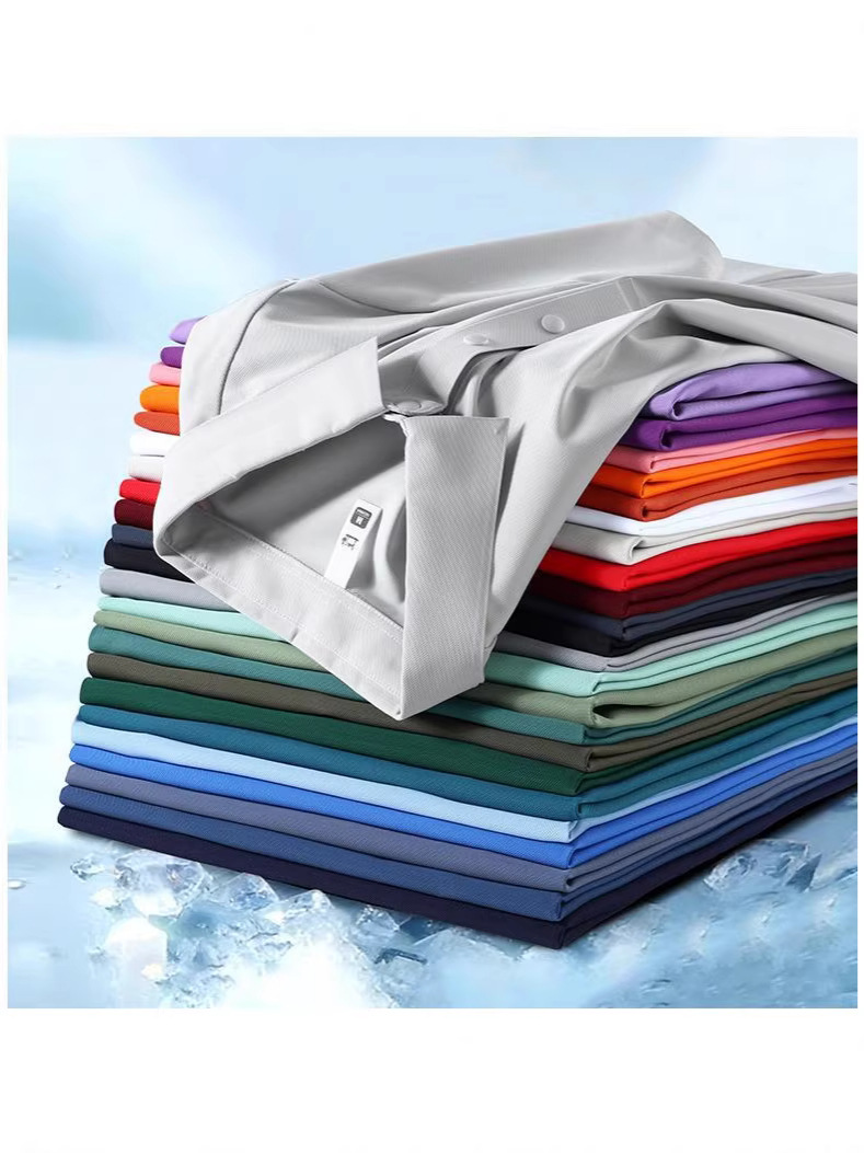 Camiseta de polo sin marca personalizada logotipo impreso de manga corta brocado de amoniaco, ropa corporativa corporativa, camiseta cultural con collar