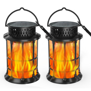 Cross-Border New Solar Flame Lamp Outdoor Garden Lawn Landscape Decorative Lamp Night Light Automatically Lights up after Dark