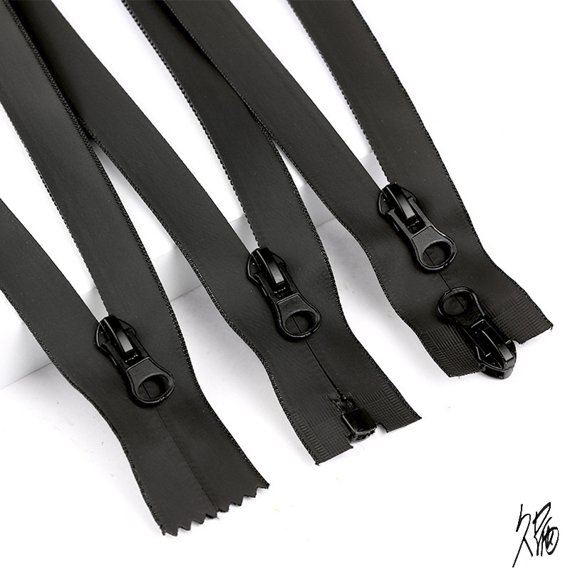 枕套拉链条按斤隐形拉链尼龙冲锋双头反装长条反向隐型长拉链