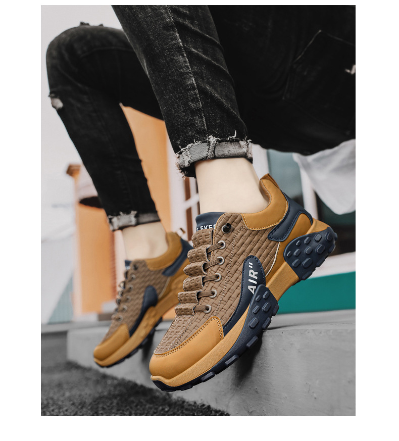 Chaussures pour hommes confortables et neuves, chaussures de sport à semelle épaisse tout-en-un, décontractées pour hommes_voghion.com