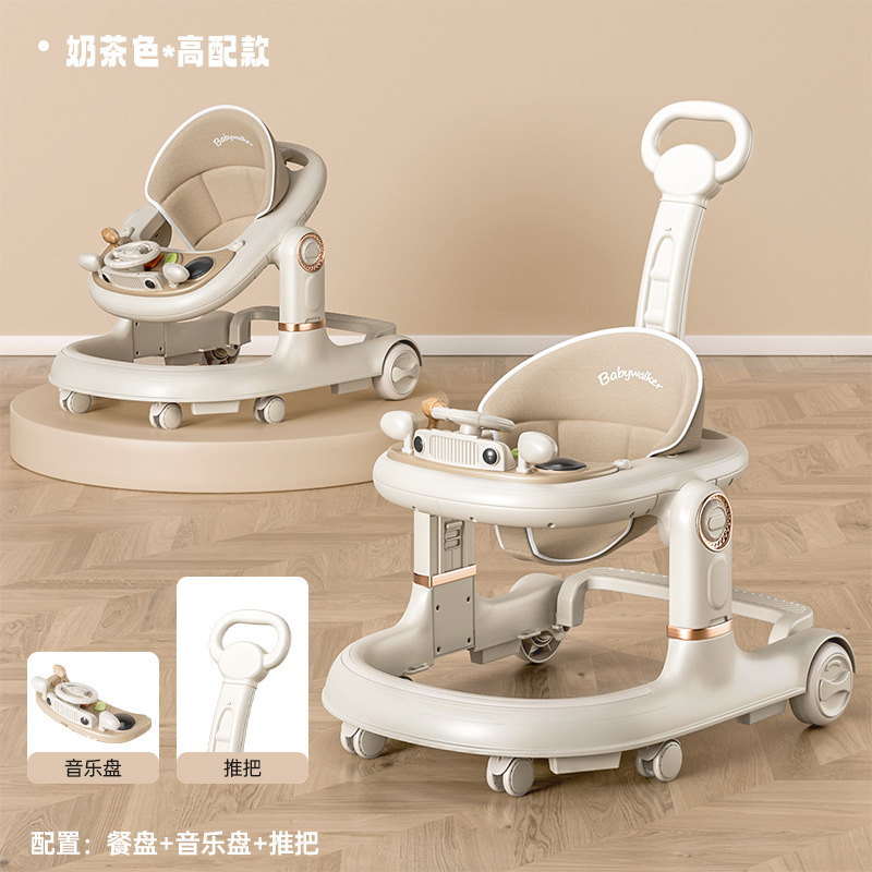 Transfronterizos婴儿 caminante plegable multifuncional anti-rollback婴儿 caminante infantil aprende a caminar estricto empuje mano