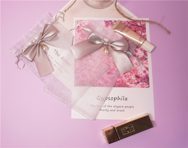 Simple Style Bow Knot Organza Daily Festival Gift Bags Gift Wrapping Supplies display picture 4