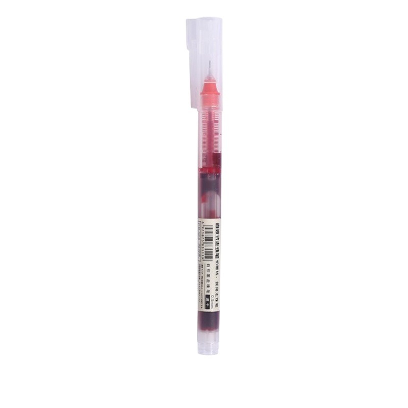 Wholesale Straight Liquid Pen Ball Pen Large Capacity 0.5 Full Needle Tip Water-Based Signature Pen Student Exam Gel Pen