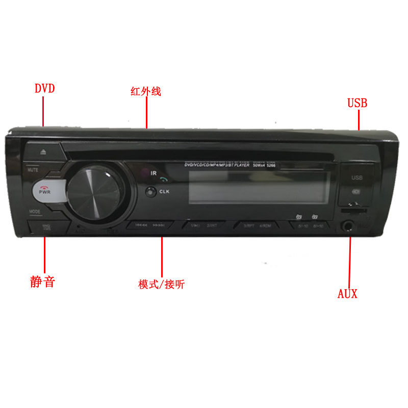 24V Truck Car Dvd Cd Player Car Mp3 Stereo Bluetooth Hands-Free Fm Audio Radio Universal