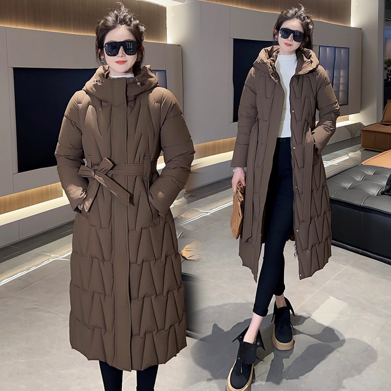 Trajes de invierno de madres de comercio exterior 2025 nuevos trajes de invierno de algodón de mediana edad chaqueta de algodón image 3