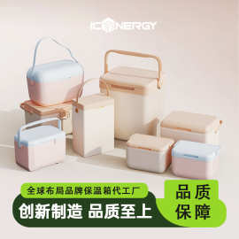 定制户外手提多巴胺端午礼盒小型号保温箱车载食品粽子保鲜冷藏箱
