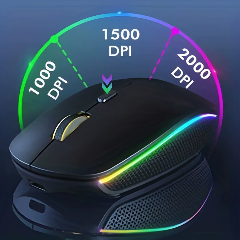Backlight 2.4G wireless keyboard mouse combination can charging RGB full -size ergonomic tilt key