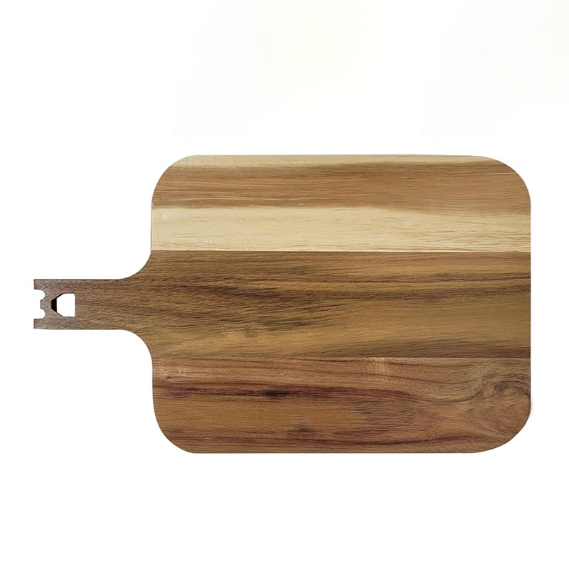 Tabla de cortar de madera creativa con pizarra Steak Pizza tablero multifuncional hogar colgando tabla de cortar bandeja de aperitivos