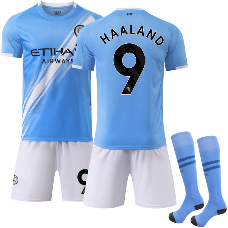 2025-26 New Sports suit 17 De Braunes Club Football Clothes No.9 Harland Manchester City Home