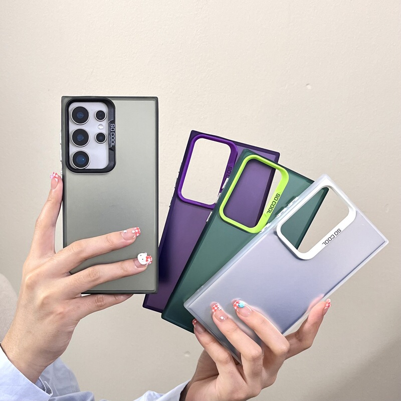 Color silver IMD for Samsung S25Ultra phone case A03S painted material flat hard A16 all-inclusive drop-resistant case