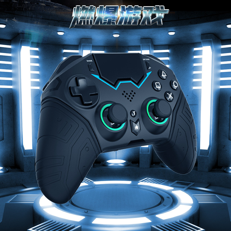 The Latest Version of P4 Bluetooth Wireless Game Controller Pc Game Controller Computer Bluetooth Controller Rgb Special Effects Controller