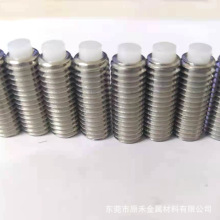 304不锈钢M10内六角POM白尼龙胶头塑料柱端紧定螺丝止付顶丝现货