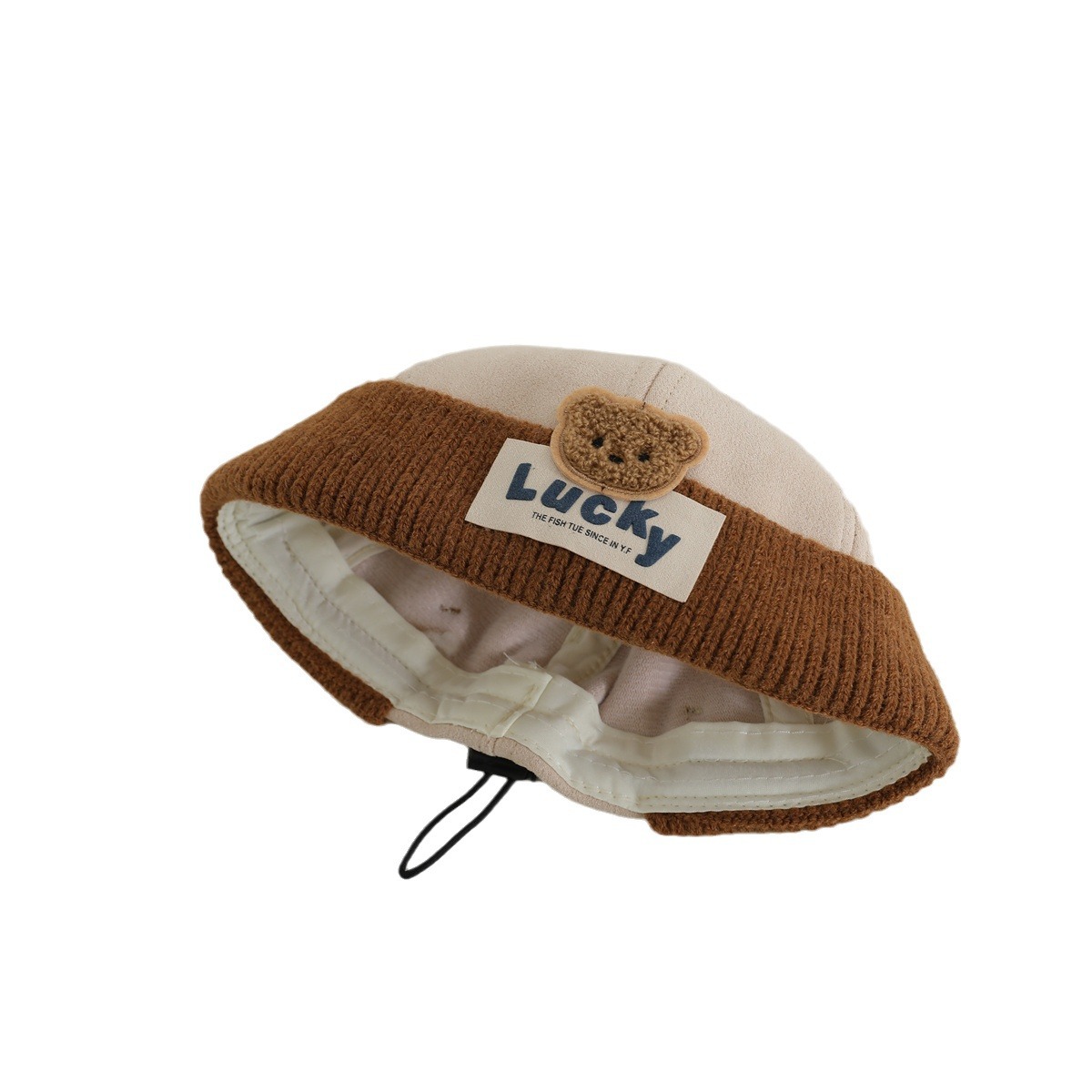 2024 sombrero para bebés primavera y otoño adorable sombrero de cuero de melón sombrero sin bordes sombrero para niños y niñas