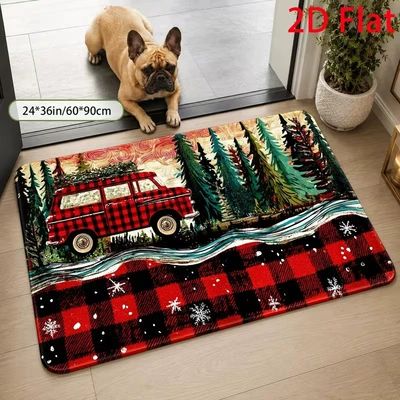 bathroom mat, cross-border TEMU | Avtomobil döşəmə paspasları - 84sdlr-door-mat-15-4060cmcrystal-velvet-with-dot-plastic-backing