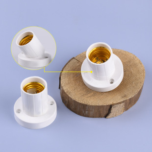 Foreign trade for E27 screw lamp holder rotatable screw lamp holder plastic inclined screw lamp holder flat lamp holder