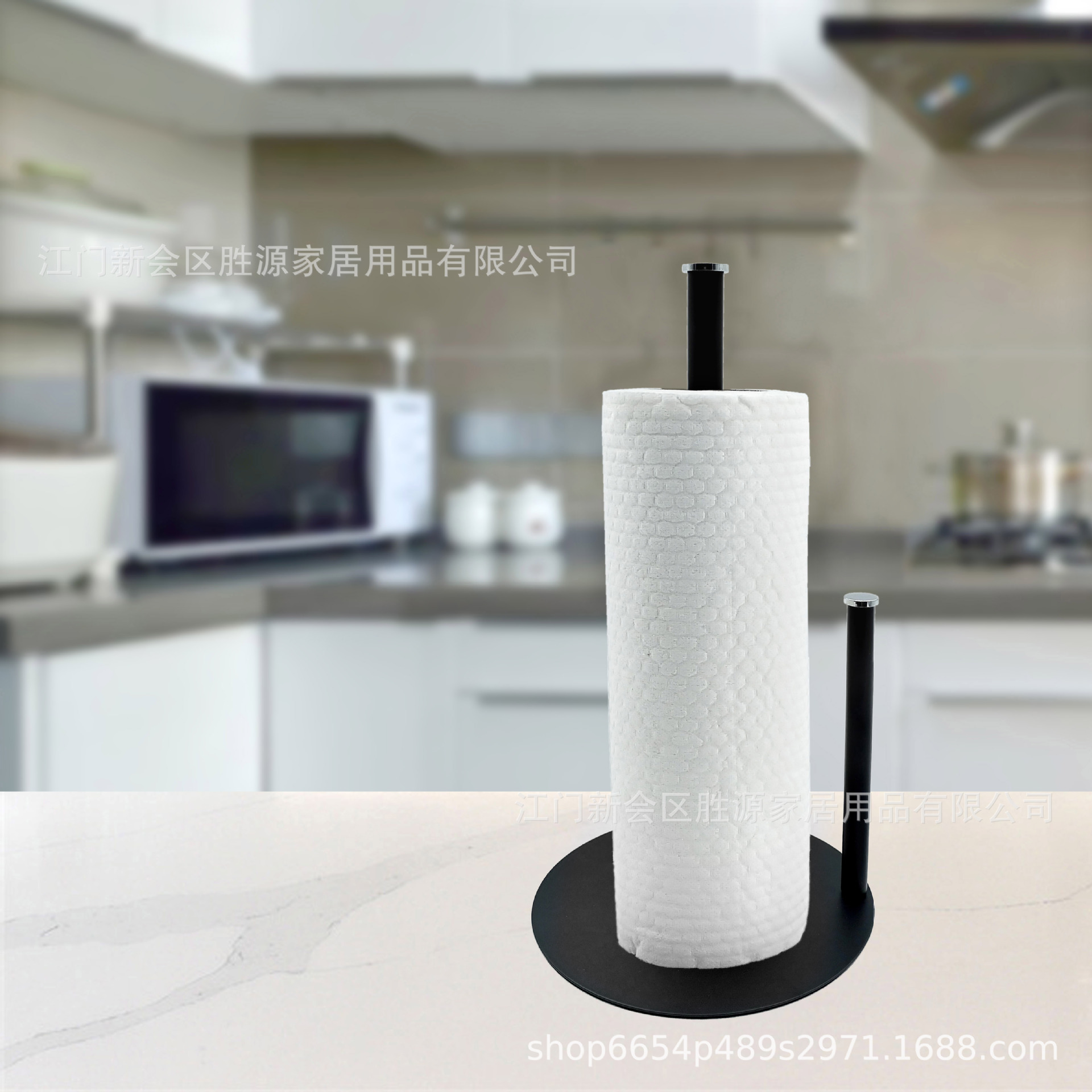 Stainless Steel Paper Towel Holder Hotel Kitchen Toilet Vertical Paper Towel Holder Desktop Double-Rod Roll Paper Holder Desktop Toilet Paper Holder