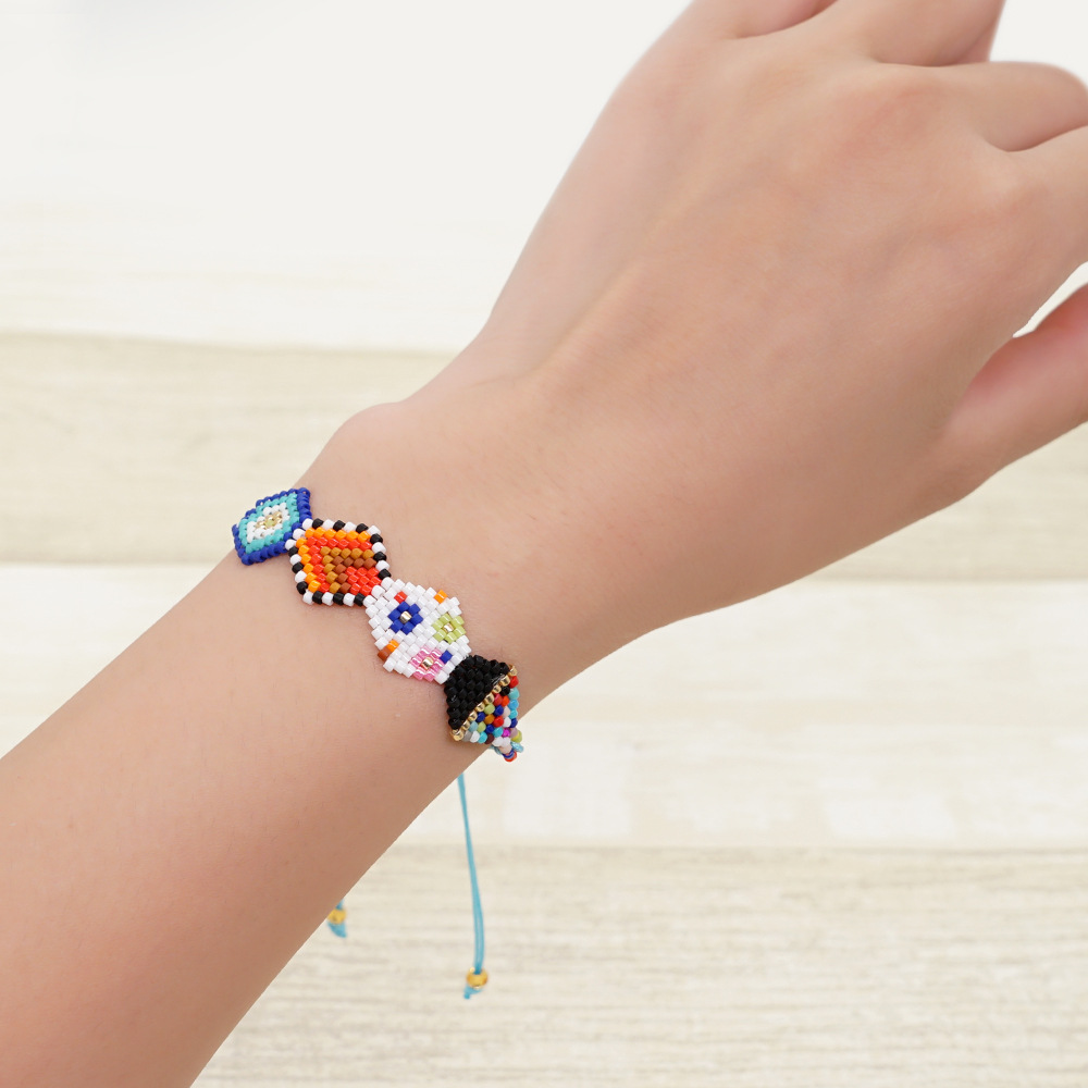 Simple Style Geometric Glass rope Beaded Womenu0027S Bracelets 1 Piece