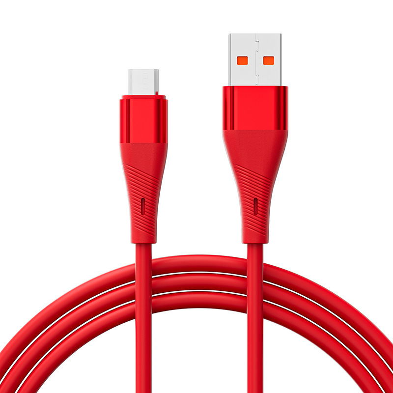 肌に優しい液体シリコーンデータケーブル 6A 超高速充電 Apple Huawei Android 携帯電話充電ケーブル 100 ワットに適しています|undefined