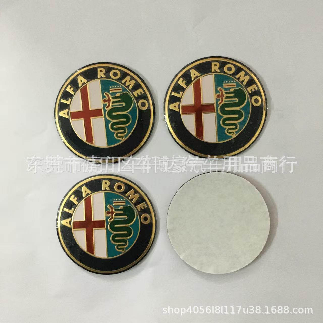 Suitable for Alpha 45mm Steering Wheel Sticker, 50mm Wheel Sticker, Black and White 50mm Hub Cap, Modification and Labeling