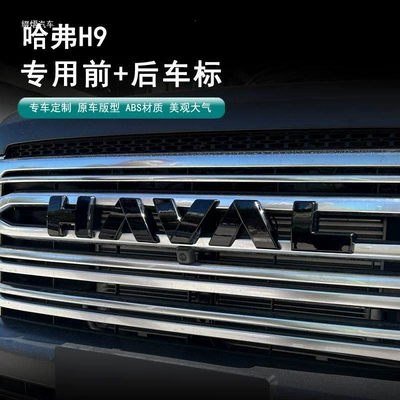 24 models of Haval H9 (second generation) with blacked-out front and rear emblems, brand new H9 lettering emblems, color change, original car cover, non-destructive modification