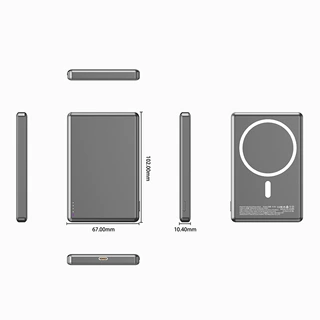 仅供出口 OEM/ODM 半固态定制magsafe快充充电宝超薄多彩移动电源