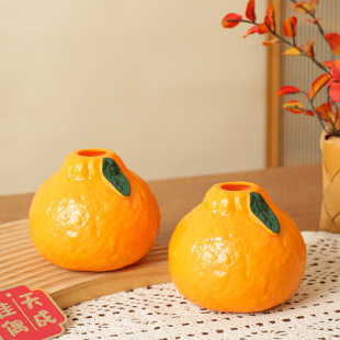 Explosions plastic orange vase orange flower arrangement Daijithali handicraft ornaments wholesale source factory direct sales