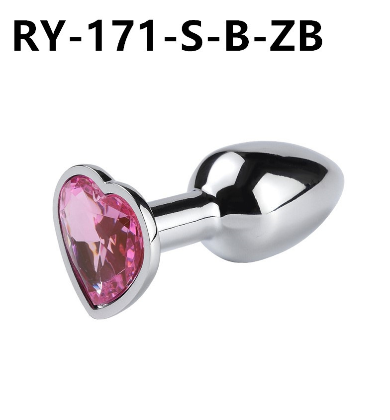 Corazón de metal plug anal back patio para usar artículos sexuales dilatadores coquetear al por mayor SM artículos sexuales para adultos