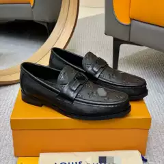 Genuine Leather Men's Business Loafers - Slip-On Casual Dress Shoes, New Fall/Winter Style