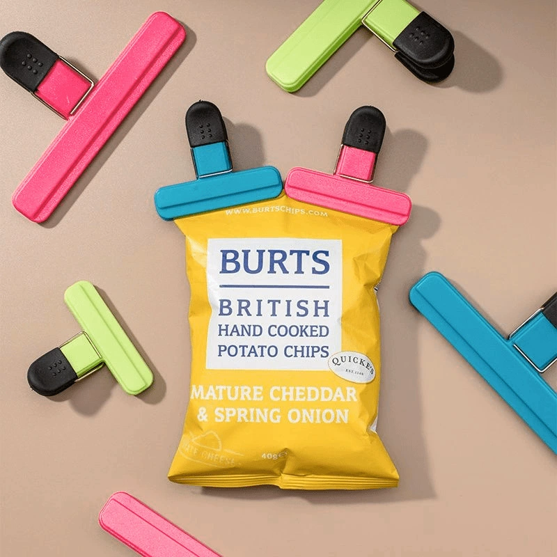 Зажим для упаковки пищевых продуктов, многофункциональный зажим для упаковки пакетов, зажим для закусок, кухонный зажим для упаковки приправ, пищевой зажим для хранения свежести