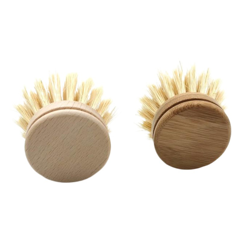 Sisal haya bambú mango largo olla cepillo cocina artefacto cocina lavavajillas olla cepillo de limpieza