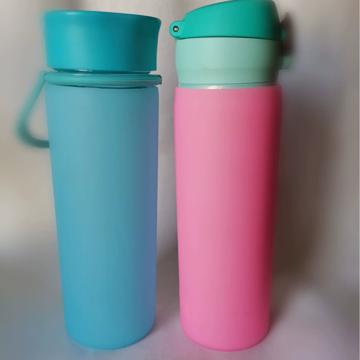 Capacious glass, silicone removable teapot, protective case, anti-scald