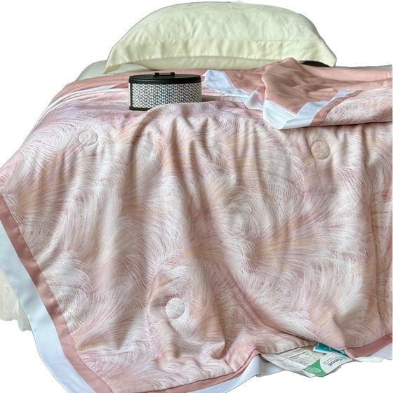 Original Order from the Counter! High-End 60S Lenzing Tencel Printed Summer Quilt American Accessible Luxury Silky Empty Double Air-Conditioned Quilt