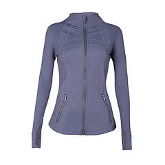 Lavender DF stand-up collar jacket