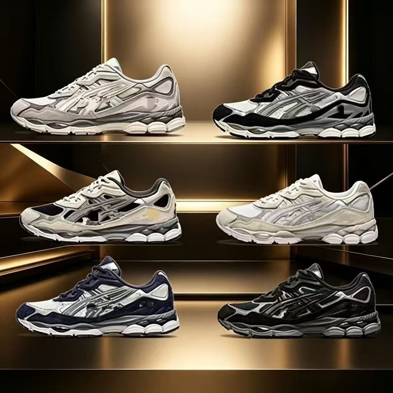 Cross-Border High-End Version Gel-Nyc Outdoor Running Shoes with Mesh Surface, Breathable, Cushioning, Lightweight, Unisex Sports Shoes, Sizes 36-47