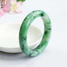 眷钰 天然A货翡翠手镯阳绿缅甸玉镯子珠宝工厂直播代发FC2100501