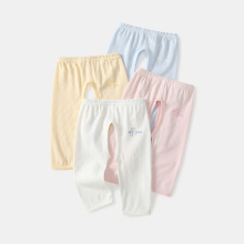 儿童开档裤外穿纯棉a类男女长裤宝宝开裆裤婴儿裤子夏季透气薄款