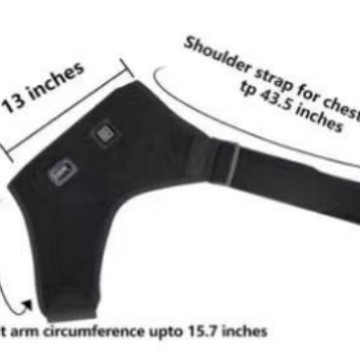 Almohadilla de hombro de calefacción eléctrica un hombro compresa caliente chal de calefacción eléctrica USB tres engranajes de temperatura controlada caliente cuidado de la salud equipo de protección