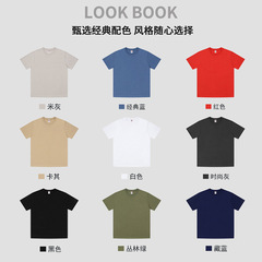 Pure cotton round neck T-shirt, customized logo corporate culture shirt, team building party uniform, customized summer short-sleeved advertising shirt