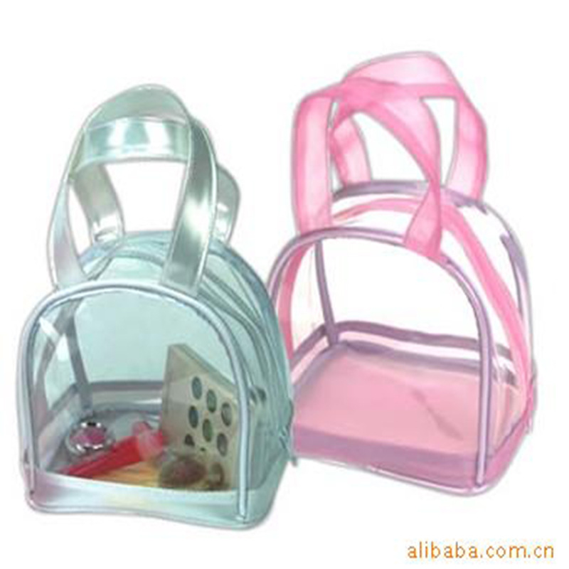 深圳PVC软胶袋透明袋手挽袋拉链袋画笔包装袋购物袋胶骨袋 收纳袋