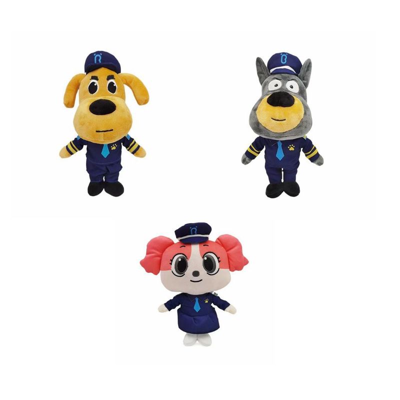 小蝶警长毛绒公仔儿童可爱卡通玩具安抚玩偶|undefined