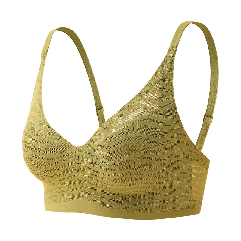 薄っぺらな無型カップ女性のブラジャー無カップは洗濯しやすくて乾燥しやすいです。家庭用スポーツ旅行には下着が必要です。|undefined