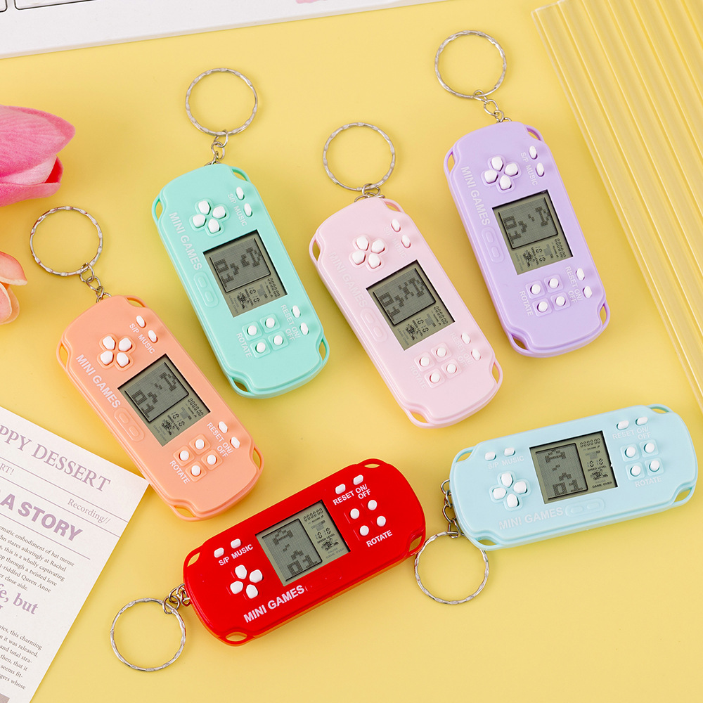 Creative Macaron PSP Mini Pocket Tetris Video Game Puzzle Childhood Nostalgic Toy