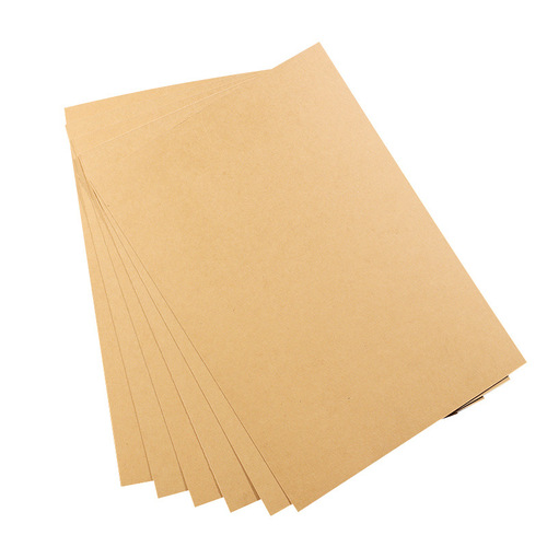A4 kraft printing paper thickened 8k wood pulp painting handmade hard cardboard fully open large size cover packaging paper
