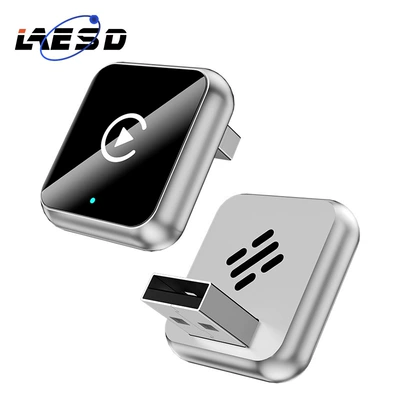 Simsiz CarPlay və Android Auto Wired-To-Wireless Adapter Box, Android - q1ax-silver-white-label-metal-glass-wireless-carplay-android-auto-2-in-1-compatible-with-overseas-systems-only
