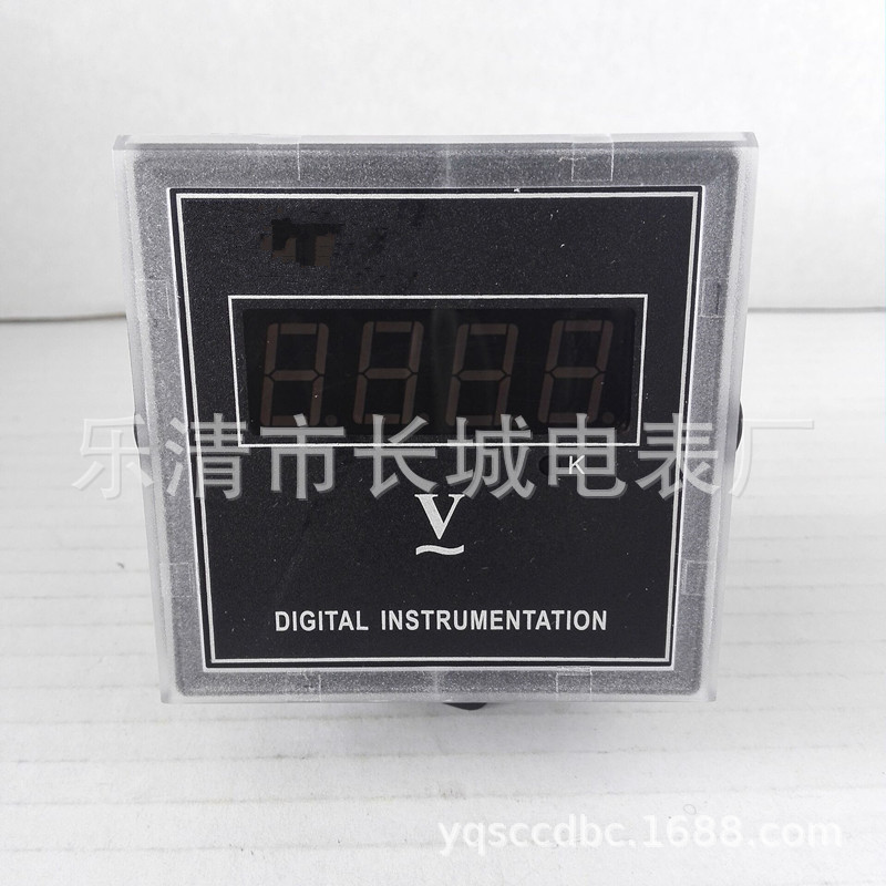 【长城电表厂】SX72  20V 单相直流数显电压表 开孔68*68