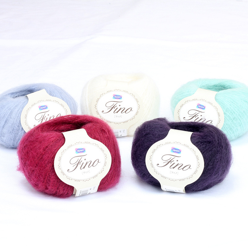 OLYMPUS 012004 FINO妃 优质马海毛帽子线手编毛线针织线